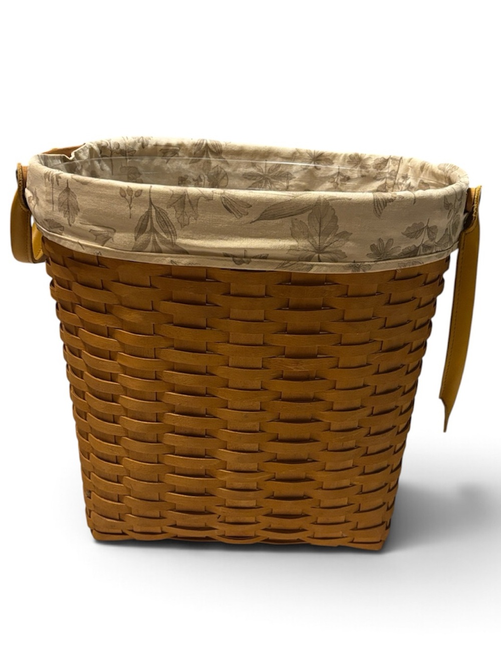 Longaberger 2000 Medium Oval Waste Basket Protecter and Liner